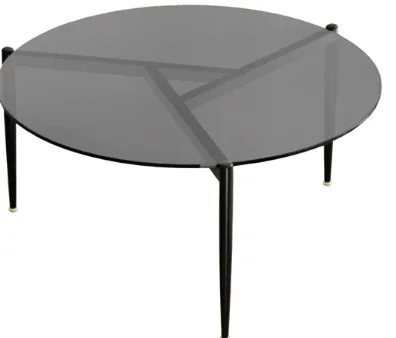Wisfor-Round-Glass-Top-Coffee-Table Wisfor Round Glass Top Coffee Table - Image 1