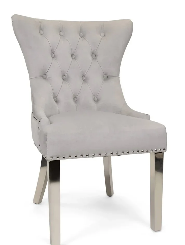 Zuni-Chair-with-silver-legs Zuni Chair with silver legs - Image 1