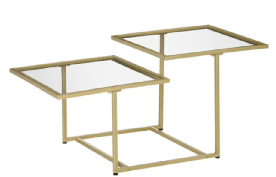 homcom. HOMCOM Metal Coffee Table - Image 1