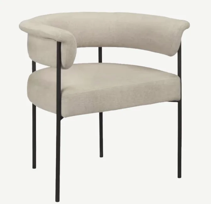 jen taupe Jen Taupe Chair - Image 1