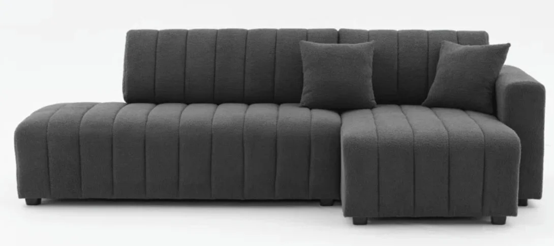 jessica Jessica Right Facing Sectional Sofa With Chaise,L Shape Sofa Couch - Image 1